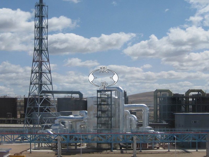 本公司承建的西乌珠穆沁旗锌冶炼20万吨年硫酸生产装置(109m2沸腾炉)