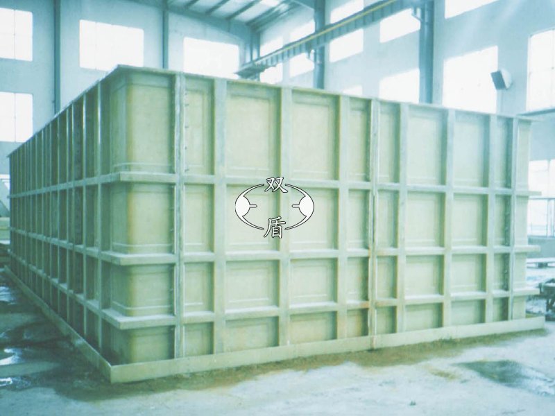 铜电解使用的整体玻璃钢方形循环槽 12x8x3m